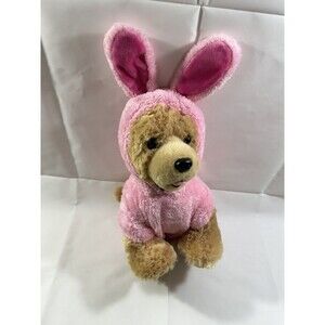 Build A Bear Red Collar Brown Golden Retriever Puppy 13” Plush‎ With Pink Outfit